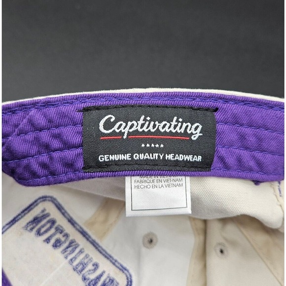 University Of Washington Huskies Strapback Hat‎ Dad Ball Cap Tan Unisex Adult - Picture 7 of 7